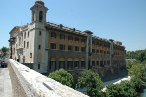 Hospital in the Tiber River