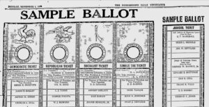 Presidential Ballot 1920