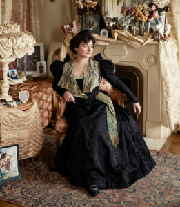 Amalia Kussner In Her Studio (Colorized)