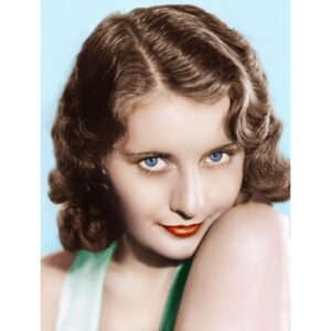 Beautiful colorized photo of Barbara Stanwyck