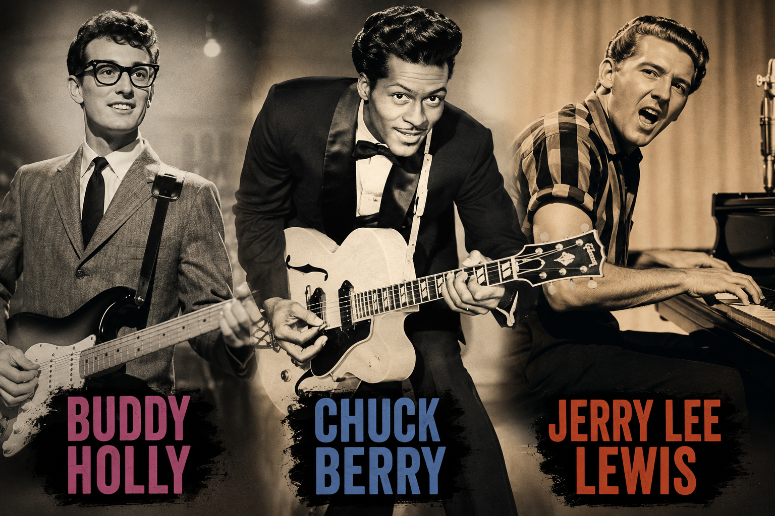Buddy Holly, Chuck Berry, Jerry Lee Lewis, the Roots of Rock