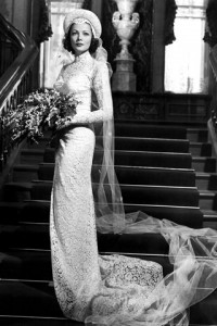 Gene Tiereny Wedding Dress In The Razor's Edge