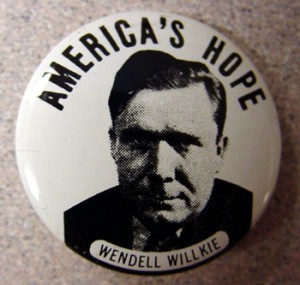 Wendell Willkie Campaign Button