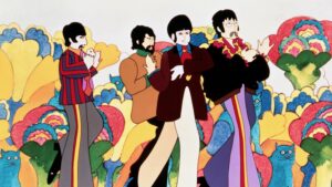 The Beatles in the animated movie Yellow Submarine - part of a presentation on unusual movie musicals.
