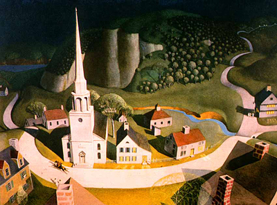 Paul Revere's Ride by Grant Wood