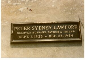 Grave of Ratpack member Peter Lawford