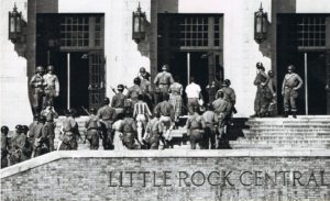 The integration of Little Rock Central high school