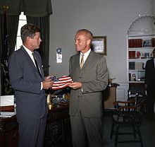 President Kennedy and John Glenn