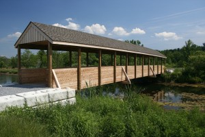 Elmer Ellswoth lived near this covered bridge in Malta, New York