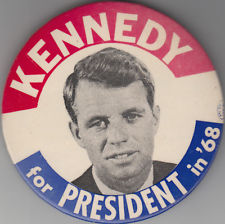 Robert F. Kennedy campaign button, 1968