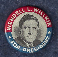 Wendell Willkie Campaign Button